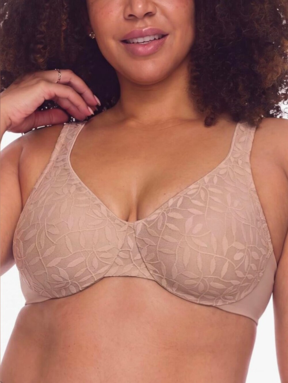 Sheer Leaves Minimizer Bra
